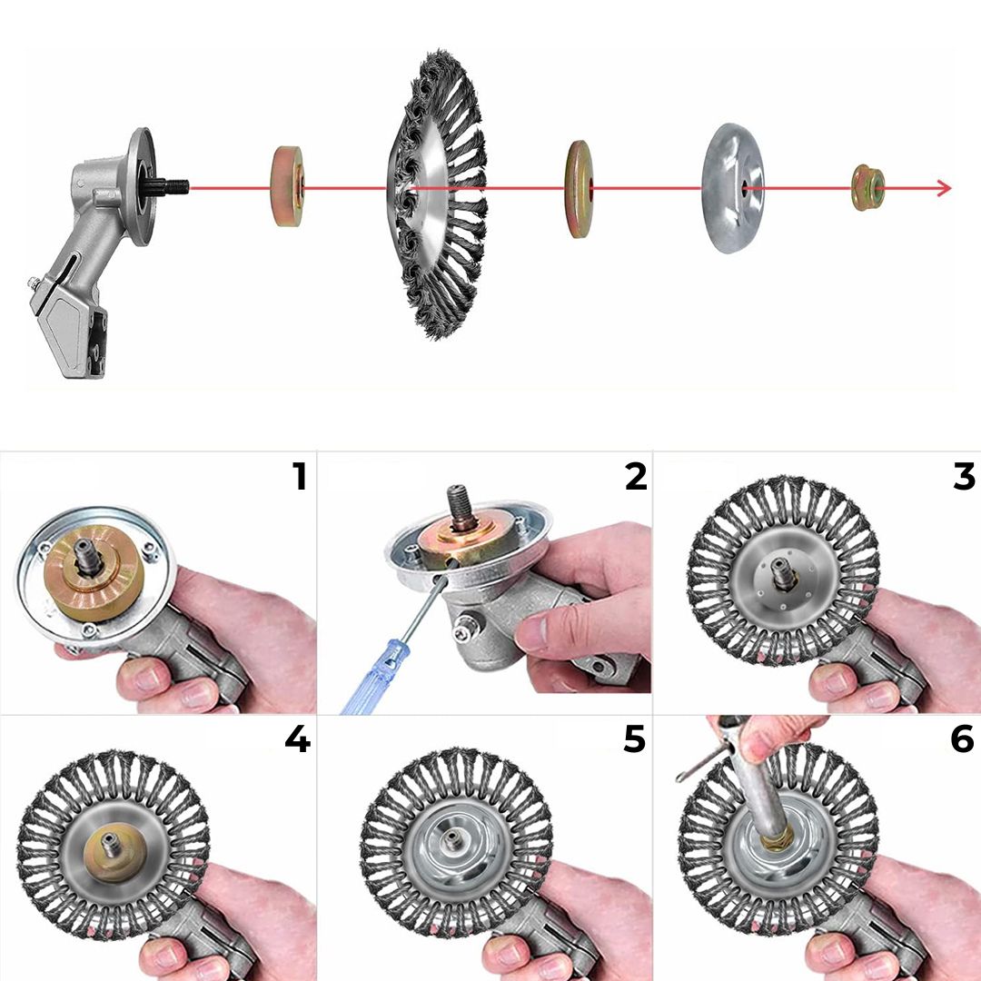 Trimmer Steel Brush (Coarse)